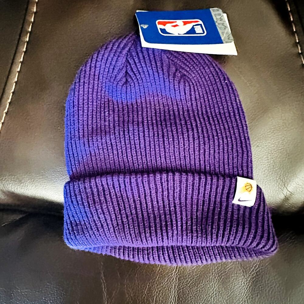 Nike NBA Fisherman Beanie One Size Fits Most 100% Acrylic Purple Souvenir